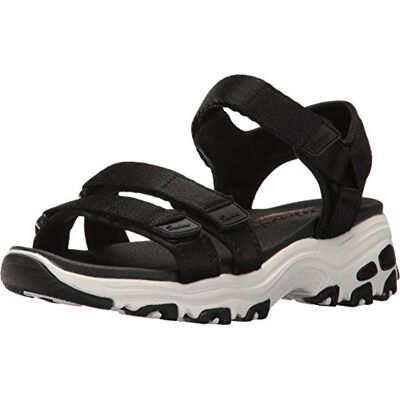 Skechers D'LITES FRESH CATCH, Sandale femme, BLACK, 35 2/3 EU - Publicité Skechers D'LITES FRESH CATCH, Sandale femme, BLACK, 35 2/3 EU - Publicité