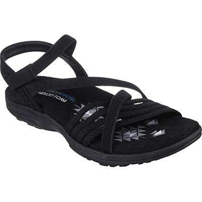 Skechers REGGAE SLIM Summer Heat Sandales stretch pour femme Noir, Noir, 37 EU - Publicité Skechers REGGAE SLIM Summer Heat Sandales stretch pour femme Noir, Noir, 37 EU - Publicité