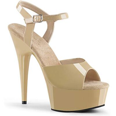 Pleaser DELIGHT-609, Sandales Bout Ouvert Femme, Beige (Cream/Cream), 39 EU (6) - Publicité Pleaser DELIGHT-609, Sandales Bout Ouvert Femme, Beige (Cream/Cream), 39 EU (6) - Publicité