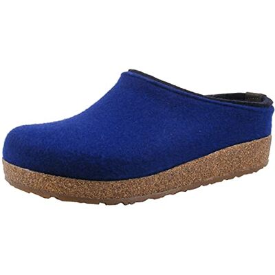 HAFLINGER Chaussons Mixte Adulte Grizzly Kris 711056, Pointure:45 EU, La Couleur:Bleu - Publicité HAFLINGER Chaussons Mixte Adulte Grizzly Kris 711056, Pointure:45 EU, La Couleur:Bleu - Publicité
