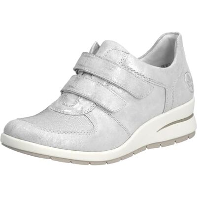 Rieker, L4868 F 1/2, Femme Scratch Gris Clair Brillant 39 EU - Publicité Rieker, L4868 F 1/2, Femme Scratch Gris Clair Brillant 39 EU - Publicité