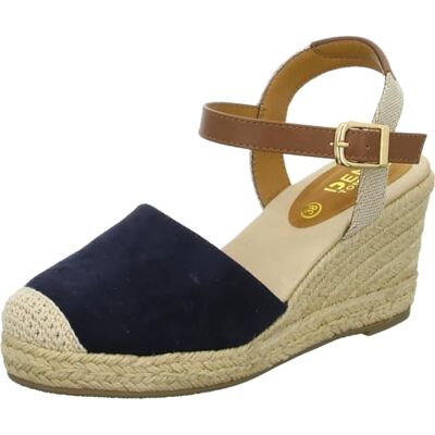 TOM TAILOR Femme Sandale cale, Bleu Marine, 36 EU - Publicité TOM TAILOR Femme Sandale cale, Bleu Marine, 36 EU - Publicité
