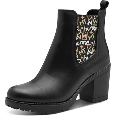 Marco Tozzi Bottines Chelsea pour femme Noir Taille 36 EU, Noir/multicolore, 36 EU - Publicité Marco Tozzi Bottines Chelsea pour femme Noir Taille 36 EU, Noir/multicolore, 36 EU - Publicité