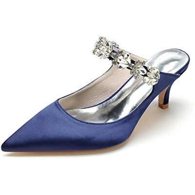 WangSiwe Escarpins Bout Pointu Confort Petit Talon Chaussures Talon 6 cm Chaussures de Mariage pour Femme Chic Haut Chaussures Sandales Femme Chaussures à Talon, Bleu, 39 EU - Publicité WangSiwe Escarpins Bout Pointu Confort Petit Talon Chaussures Talon 6 cm Chaussures de Mariage pour Femme Chic Haut Chaussures Sandales Femme Chaussures à Talon, Bleu, 39 EU - Publicité
