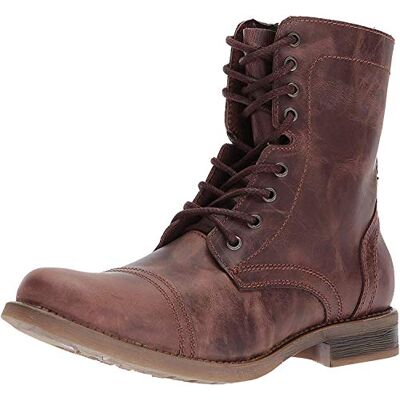 Steve Madden Homme Troopah-c Rangers, Cuir Marron, 42 EU - Publicité Steve Madden Homme Troopah-c Rangers, Cuir Marron, 42 EU - Publicité