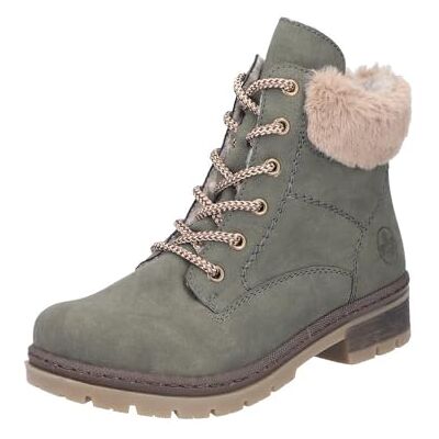 Rieker Femme Y7424 Bottes à Lacets, Vert, 38 EU - Publicité Rieker Femme Y7424 Bottes à Lacets, Vert, 38 EU - Publicité