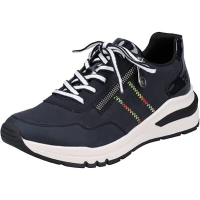 Rieker Chaussures Confortables pour Femme M6601 Chaussures Basses à Lacets Semelle lâche, Bleu, 41 EU - Publicité Rieker Chaussures Confortables pour Femme M6601 Chaussures Basses à Lacets Semelle lâche, Bleu, 41 EU - Publicité