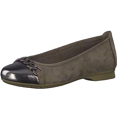 Jana Ballerines Femme avec Bout renforcé Vegan, Stone, 39 EU - Publicité Jana Ballerines Femme avec Bout renforcé Vegan, Stone, 39 EU - Publicité