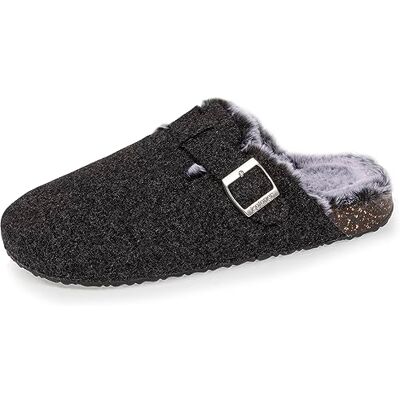 Isotoner Chaussons Pantoufles Mules Femme Sabot Confort Interieur Imitation Fourrure - Publicité Isotoner Chaussons Pantoufles Mules Femme Sabot Confort Interieur Imitation Fourrure - Publicité