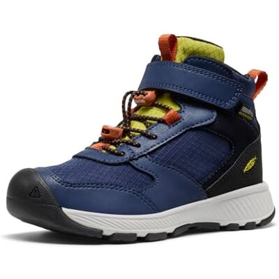 KEEN Unisex-Child Skua Mid Waterproof Hiking Boots, Naval Academy/Rogue Green, 25/26 - Publicité KEEN Unisex-Child Skua Mid Waterproof Hiking Boots, Naval Academy/Rogue Green, 25/26 - Publicité