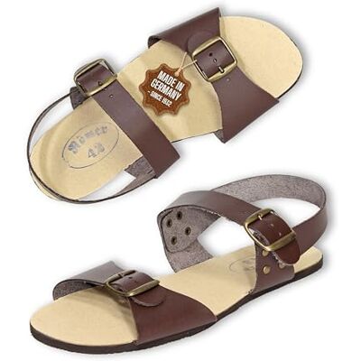 Pantoffelmann sandales romaines Aktiform taille 43 sandales pieds nus confortables unisexes cuir véritable style intemporel avec brides réglables - Publicité Pantoffelmann sandales romaines Aktiform taille 43 sandales pieds nus confortables unisexes cuir véritable style intemporel avec brides réglables - Publicité