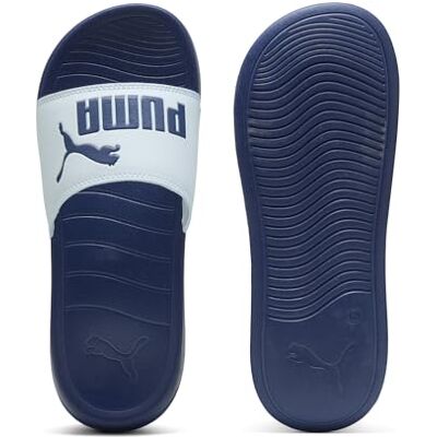 Puma Claquettes Popcat 20 39, Lucite Blue Jewel Gray - Publicité Puma Claquettes Popcat 20 39, Lucite Blue Jewel Gray - Publicité