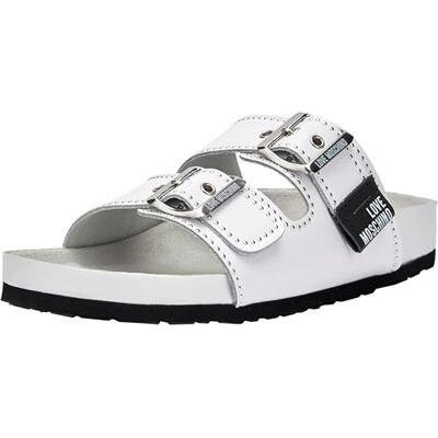 Love Moschino Femme Sandale, Blanc, 35 EU - Publicité Love Moschino Femme Sandale, Blanc, 35 EU - Publicité