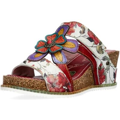 LAURA VITA Mules en Cuir pour Femmes , Pointure:38 EU, La Couleur:Rouge - Publicité LAURA VITA Mules en Cuir pour Femmes , Pointure:38 EU, La Couleur:Rouge - Publicité