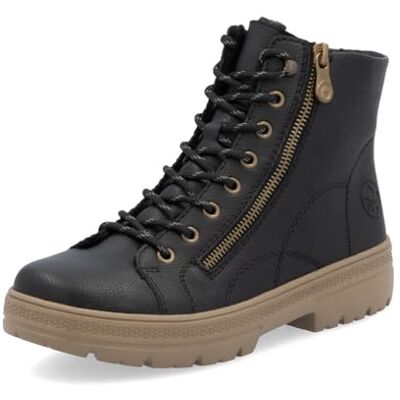 Rieker Femme N0031 Bottes à Lacets, Noir, 40 EU Large - Publicité Rieker Femme N0031 Bottes à Lacets, Noir, 40 EU Large - Publicité