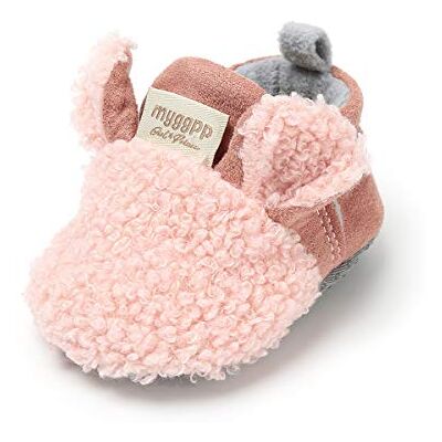 LACOFIA Chaussures Premiers Pas d'hiver pour bébé garçon ou Fille Bottines Chauds antidérapants à Semelle Souple Rose 12-18 Mois - Publicité LACOFIA Chaussures Premiers Pas d'hiver pour bébé garçon ou Fille Bottines Chauds antidérapants à Semelle Souple Rose 12-18 Mois - Publicité