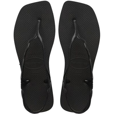 Havaianas Soleil, Sandales Élégantes, Durables et Confortables, Avec Forme en T, Fermeture Arrière, Lanières Ondulées et Semelle avec Bords Carrés, Femme - Publicité Havaianas Soleil, Sandales Élégantes, Durables et Confortables, Avec Forme en T, Fermeture Arrière, Lanières Ondulées et Semelle avec Bords Carrés, Femme - Publicité