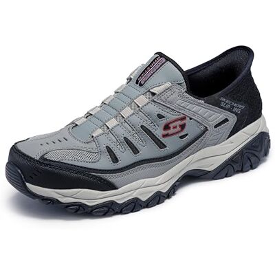 Skechers Homme Afterburn M. Fit Ridgeburn Hands Free Slip-in Mocassin, Gris/Noir, 43 EU - Publicité Skechers Homme Afterburn M. Fit Ridgeburn Hands Free Slip-in Mocassin, Gris/Noir, 43 EU - Publicité