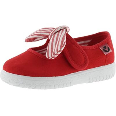 Victoria Ballerines Unisexe Ojalá Toile & Bande Auto-Agrippante & N UD Rayé 105110 pour Enfants Rojo 22 - Publicité Victoria Ballerines Unisexe Ojalá Toile & Bande Auto-Agrippante & N UD Rayé 105110 pour Enfants Rojo 22 - Publicité