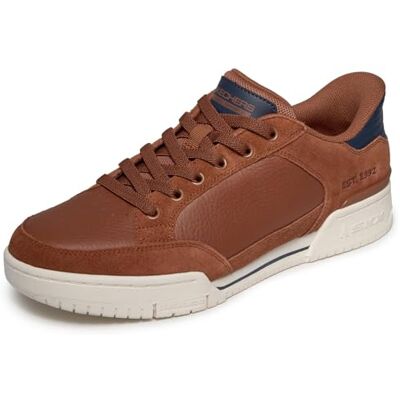 Skechers Homme Recoil Persius Slip-in ENTRAINEUSE, Brown Pig Suede/Leather/Natural PU, 44 EU - Publicité Skechers Homme Recoil Persius Slip-in ENTRAINEUSE, Brown Pig Suede/Leather/Natural PU, 44 EU - Publicité