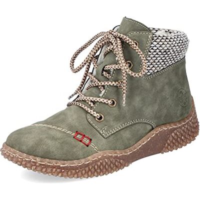 Rieker Femme Bottines Y8441, Bottines à Lacets, Chukka Boot, Vert (Grün / 54), 40 EU / 6.5 UK - Publicité Rieker Femme Bottines Y8441, Bottines à Lacets, Chukka Boot, Vert (Grün / 54), 40 EU / 6.5 UK - Publicité