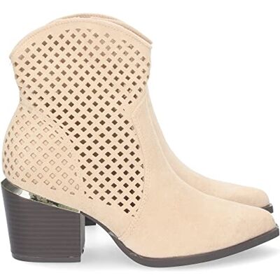 shoes&blues.es Bottines à Talons pour Femmes, Confortables, Bout Pointu, découpes sur la Tige et Fermeture éclair, Collection Printemps-été 2023 Beige Talla 38 - Publicité shoes&blues.es Bottines à Talons pour Femmes, Confortables, Bout Pointu, découpes sur la Tige et Fermeture éclair, Collection Printemps-été 2023 Beige Talla 38 - Publicité