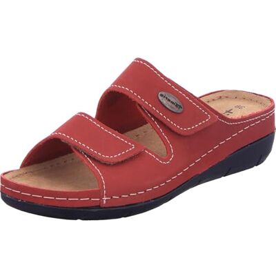 Tamaris chausson femme en cuir à talon compensé rouge 38 EU - Publicité Tamaris chausson femme en cuir à talon compensé rouge 38 EU - Publicité