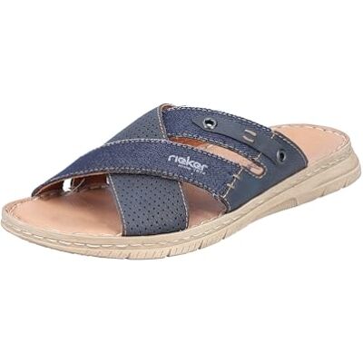 Rieker Homme 21384 Mules, Bleu, 44 EU - Publicité Rieker Homme 21384 Mules, Bleu, 44 EU - Publicité