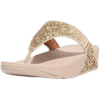 FitFlop Lulu Tongs à paillettes pour femme, confortables avec soutien naturel de la voûte plantaire, Platino, 36 EU - Publicité FitFlop Lulu Tongs à paillettes pour femme, confortables avec soutien naturel de la voûte plantaire, Platino, 36 EU - Publicité