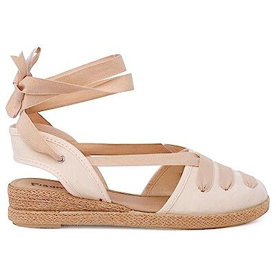 Pisamonas Espadrilles Compensées Goyesque À Rubans Taille 41 Couleur Beige - Publicité Pisamonas Espadrilles Compensées Goyesque À Rubans Taille 41 Couleur Beige - Publicité