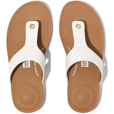 Fitflop Sandales en cuir Iqushion pour femme, blanc, 41 EU - Publicité Fitflop Sandales en cuir Iqushion pour femme, blanc, 41 EU - Publicité