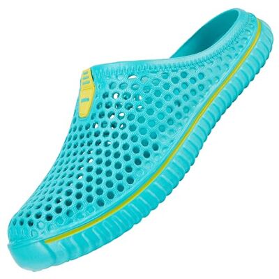 SAGUARO Chaussures de Jardin Homme Femme Chausson Douce Anti-Slip Pantoufle Extérieur Intérieur Chaussons 42EU Bleu - Publicité SAGUARO Chaussures de Jardin Homme Femme Chausson Douce Anti-Slip Pantoufle Extérieur Intérieur Chaussons 42EU Bleu - Publicité
