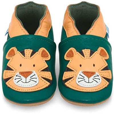 Juicy Bumbles Chausson Cuir Bébé Garcon Chaussons Cuir Souple Bébé Adel Le Tigre 12-18 Mois - Publicité Juicy Bumbles Chausson Cuir Bébé Garcon Chaussons Cuir Souple Bébé Adel Le Tigre 12-18 Mois - Publicité