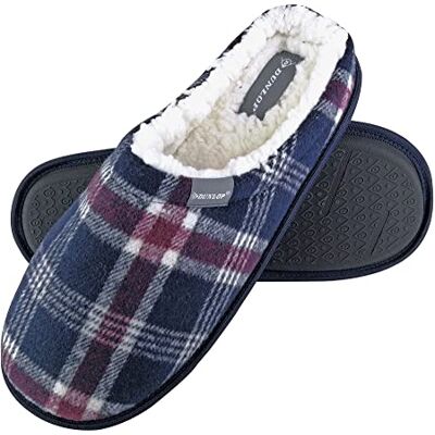DUNLOP Homme Confortables Eponge Hiver Chaudes Pantoufles Chaussons de Maison (45 EU, 7179 Navy) - Publicité DUNLOP Homme Confortables Eponge Hiver Chaudes Pantoufles Chaussons de Maison (45 EU, 7179 Navy) - Publicité
