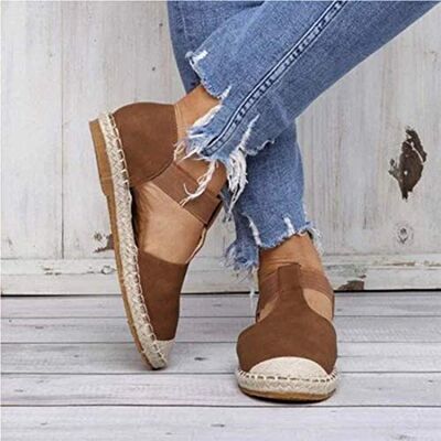 MIAOXIAO Sandales Plates Bout Fermé Confortable Sandales Chaussons Casual Femmes Été Marche Sandales de Plage Chaussures,A,EU 41.5 - Publicité MIAOXIAO Sandales Plates Bout Fermé Confortable Sandales Chaussons Casual Femmes Été Marche Sandales de Plage Chaussures,A,EU 41.5 - Publicité