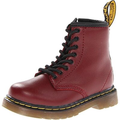 Dr. Martens Garçon Brooklee Shoes, Rosso Cherry Red, 25 EU - Publicité Dr. Martens Garçon Brooklee Shoes, Rosso Cherry Red, 25 EU - Publicité