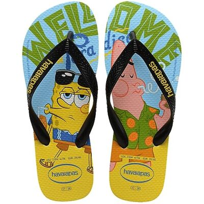 Havaianas Top Spongebob Mixte FlipFlop White/Black 33 EU - Publicité Havaianas Top Spongebob Mixte FlipFlop White/Black 33 EU - Publicité