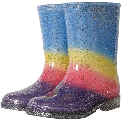 A2Z 4 Kids Filles Arcenciel Pluie Bottes Paillettes Multicolore PVC Gradient 12 UK Child - Publicité A2Z 4 Kids Filles Arcenciel Pluie Bottes Paillettes Multicolore PVC Gradient 12 UK Child - Publicité