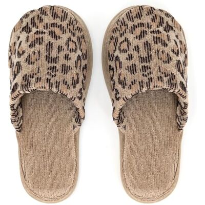 Linnea Chaussons Taille S/M 100% Coton Collection Wild II Jaune Motif léopard - Publicité Linnea Chaussons Taille S/M 100% Coton Collection Wild II Jaune Motif léopard - Publicité