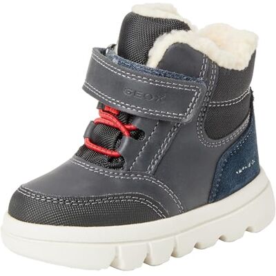 Geox Bébé garçon B Willaboom Boy B à partir de Bateau à Cheville, Bleu Marine/Rouge, 20 EU - Publicité Geox Bébé garçon B Willaboom Boy B à partir de Bateau à Cheville, Bleu Marine/Rouge, 20 EU - Publicité