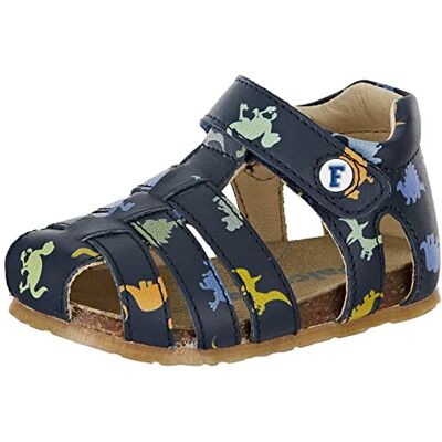 Falcotto Sandales semi-fermées en cuir, bleu marine, 18 EU - Publicité Falcotto Sandales semi-fermées en cuir, bleu marine, 18 EU - Publicité