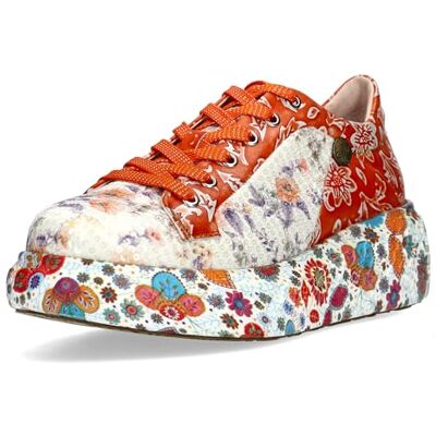 LAURA VITA Chaussures à Lacets Sneaker pour Femmes SODAO 01, Pointure:39 EU, La Couleur:Orange - Publicité LAURA VITA Chaussures à Lacets Sneaker pour Femmes SODAO 01, Pointure:39 EU, La Couleur:Orange - Publicité