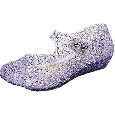 YOUKD Princesse Cosplay Chaussures pour Filles Cristal Sandales Gelée Chaussures pour Halloween Fête D'anniversaire Carnaval Violet EU32 - Publicité YOUKD Princesse Cosplay Chaussures pour Filles Cristal Sandales Gelée Chaussures pour Halloween Fête D'anniversaire Carnaval Violet EU32 - Publicité