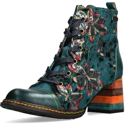 LAURA VITA Bottines Femme Rejineo 78, Pointure:38 EU, La Couleur:Turquoise - Publicité LAURA VITA Bottines Femme Rejineo 78, Pointure:38 EU, La Couleur:Turquoise - Publicité