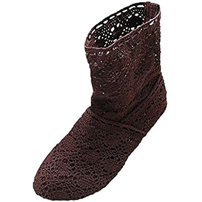 Minetom Femme Été Automne Mode Creux Dentelle Classics Courtes Bottes Femmes Bottine Bloc Talon Mid-calf Boots Marron EU 37 - Publicité Minetom Femme Été Automne Mode Creux Dentelle Classics Courtes Bottes Femmes Bottine Bloc Talon Mid-calf Boots Marron EU 37 - Publicité
