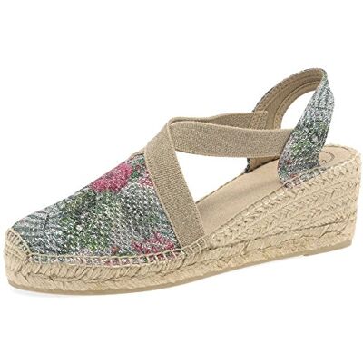 TONI PONS Espadrilles De Womens Triton 39 EU Multi (Silver Floral) - Publicité TONI PONS Espadrilles De Womens Triton 39 EU Multi (Silver Floral) - Publicité
