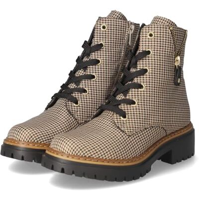 Rieker Bottines à lacets pour femme 72617, beige, 36 EU - Publicité Rieker Bottines à lacets pour femme 72617, beige, 36 EU - Publicité
