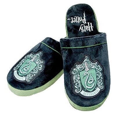 Harry Potter Groovy UK Slytherin Chaussons mules pour adulte Noir/vert 38/40 - Publicité Harry Potter Groovy UK Slytherin Chaussons mules pour adulte Noir/vert 38/40 - Publicité
