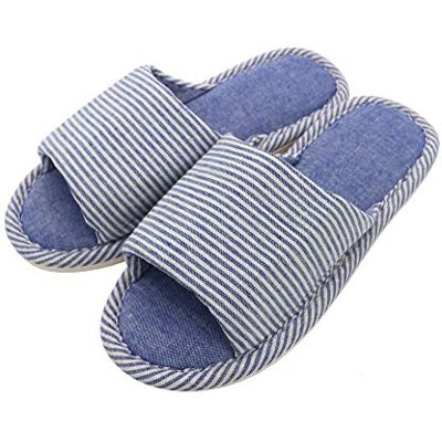 AioTio Pantoufle confortable antidérapante en lin et coton décontracté pour femmes et hommes (bleu clair, adult, women, numeric_37, numeric_range, eu_footwear_size_system, numeric_38, medium) - Publicité AioTio Pantoufle confortable antidérapante en lin et coton décontracté pour femmes et hommes (bleu clair, adult, women, numeric_37, numeric_range, eu_footwear_size_system, numeric_38, medium) - Publicité