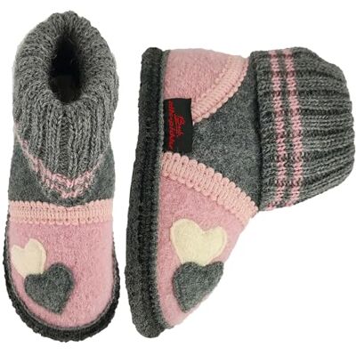 Beck Fille Little Hearts Chausson, Rose, 35 EU - Publicité Beck Fille Little Hearts Chausson, Rose, 35 EU - Publicité